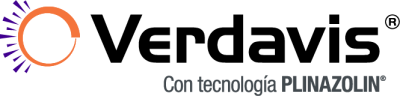 Logotipo de Verdavis con texto “Con tecnología PLINAZOLIN”